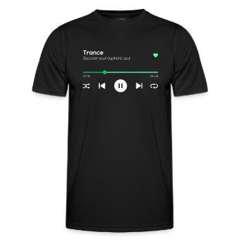 Trance - Männer Funktions-T-Shirt - Schwarz - Vorne - AI Model Male 178 dark (178cm)