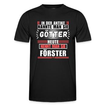 Les dieux dans l’Antiquité. Aujourd’hui forestier - T-shirt sport Homme - noir - Devant - AI Model Male 178 dark (178cm)