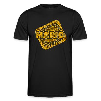 Mario Poussière d’Étoile - T-shirt sport Homme - noir - Devant - AI Model Male 178 dark (178cm)