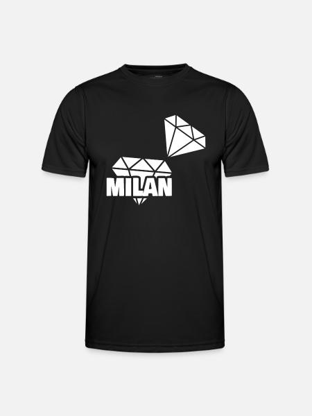Milan as precious - Men's Functional T-Shirt - black