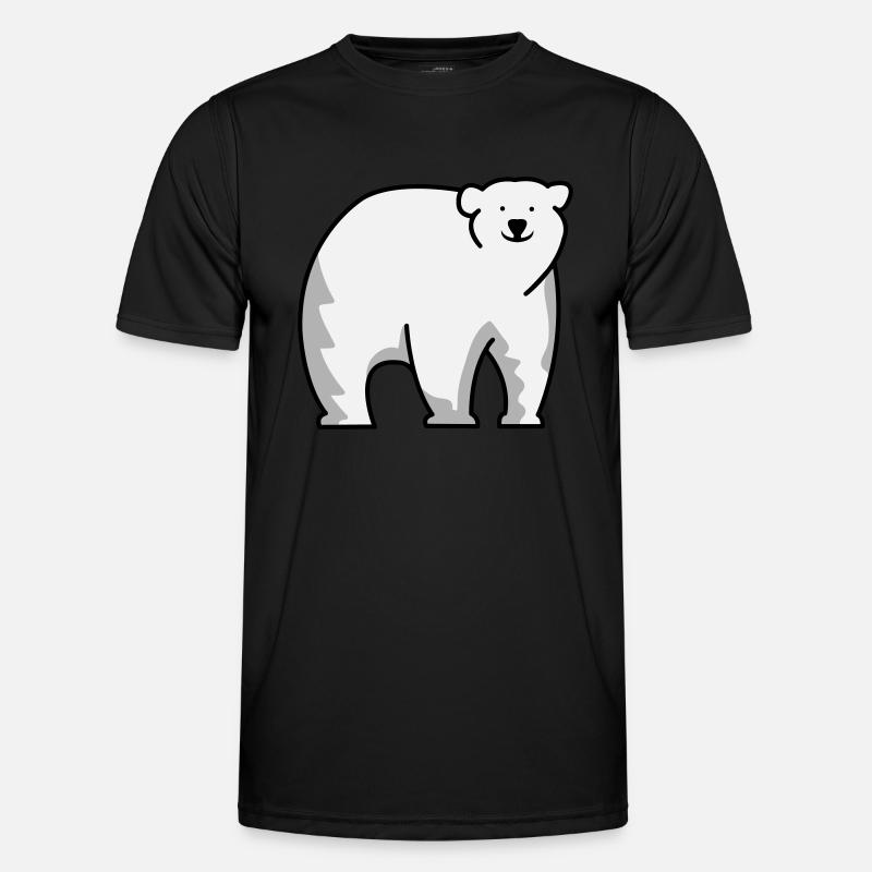Polar bear - Men's Functional T-Shirt - black