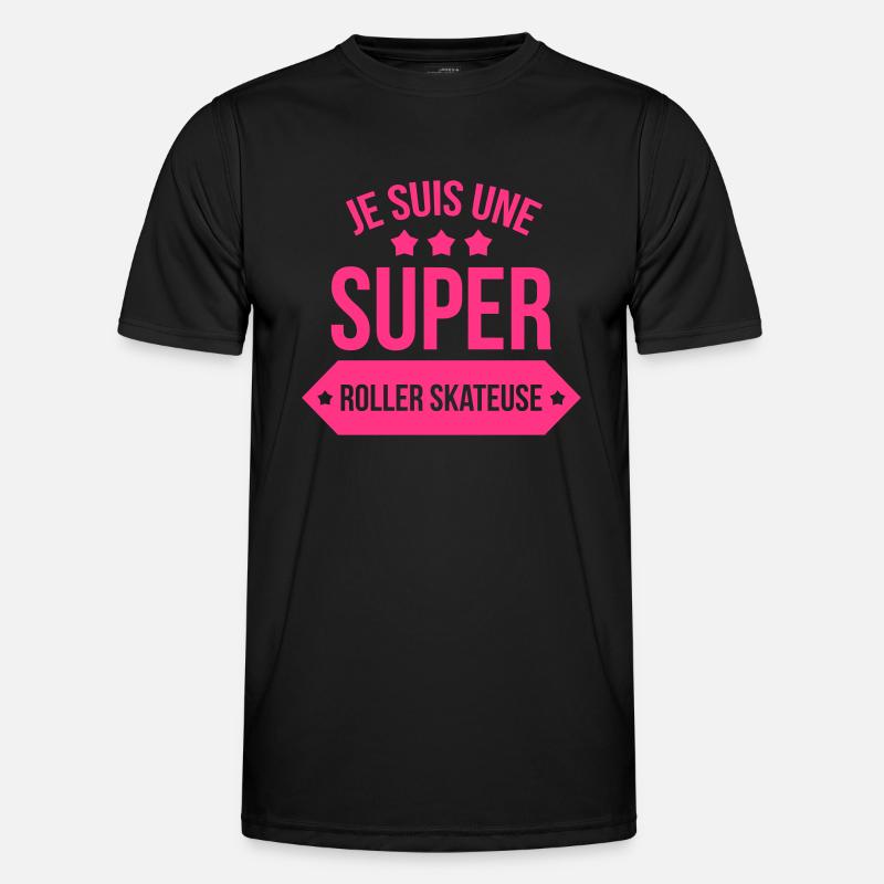 Super Roller Skateuse / Roller Skating - Men's Functional T-Shirt - black