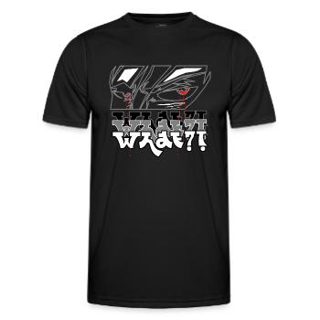 Fight Anime - Männer Funktions-T-Shirt - Schwarz - Vorne - AI Model Male 178 dark (178cm)