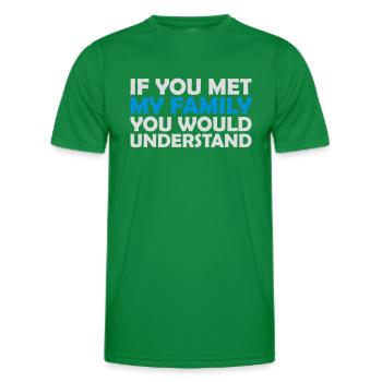 vous comprendriez citation - T-shirt sport Homme - vert - Devant - AI Model Male 178 dark (178cm)