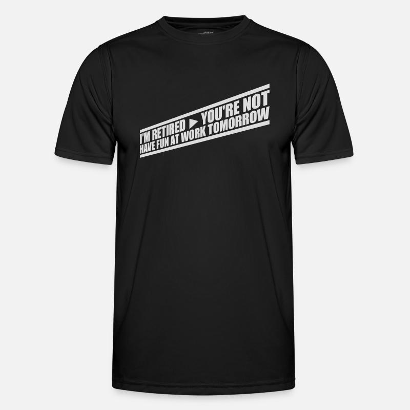have fun at work - Männer Funktions-T-Shirt - Schwarz