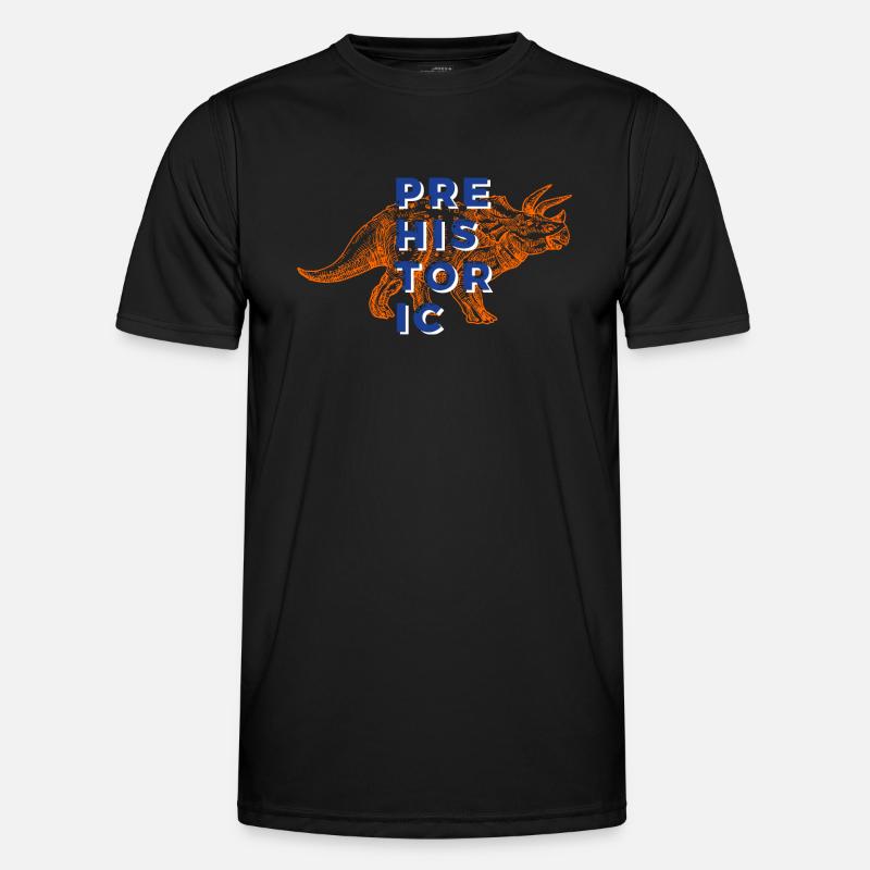 Dinosaurier Triceratops prähistorisch Urzeit Männer Funktions-T-Shirt
