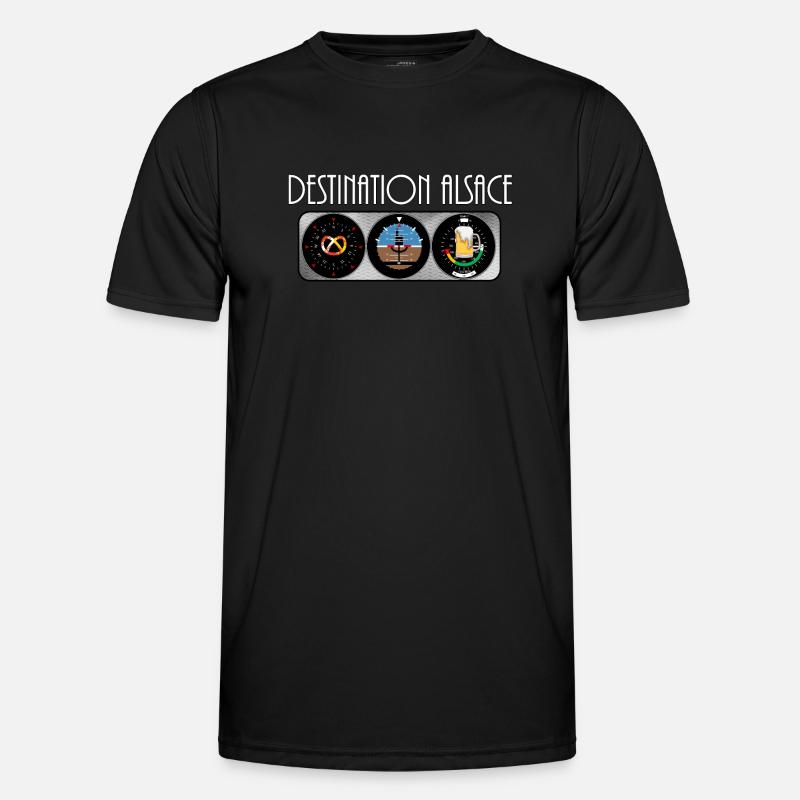 Destination Alsace Contraste Blanc BCB T-shirt sport Homme
