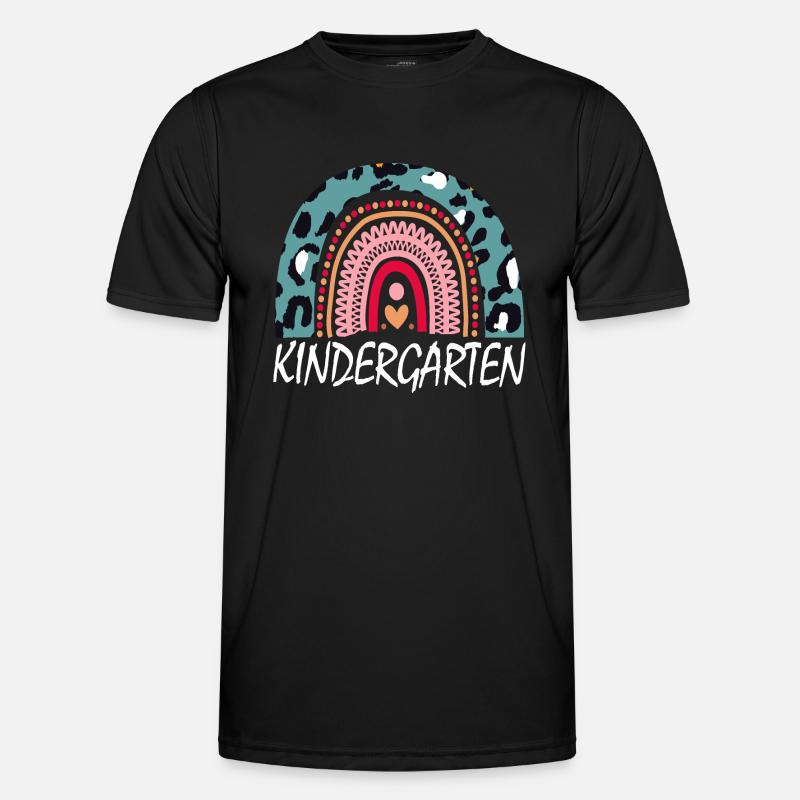 Boho Kindergarten Squad Geschenk - Männer Funktions-T-Shirt - Schwarz