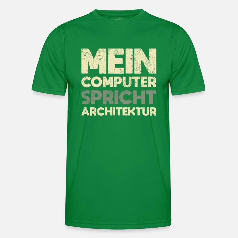 Mein Computer Spricht Architektur Männer Funktions-T-Shirt