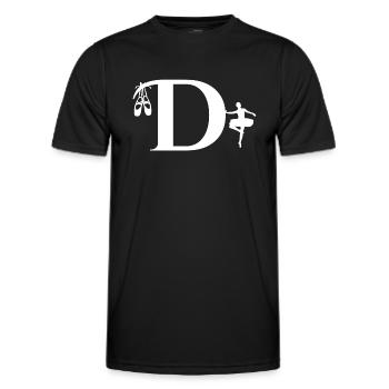 Ballerina's Letter - Men's Functional T-Shirt - black - Front - AI Model Male 178 dark (178cm)