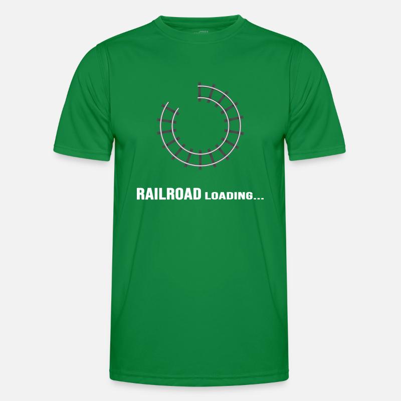 Railway Driver Train Station Model Railway Men's Functional T-Shirt