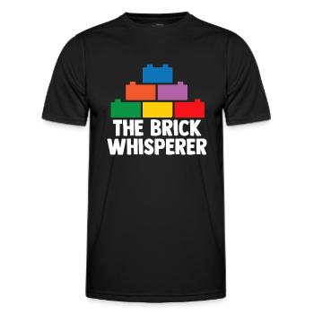 Brick Builder Brick Building Master Builder - Men's Functional T-Shirt - black - Front - AI Model Male 178 dark (178cm)
