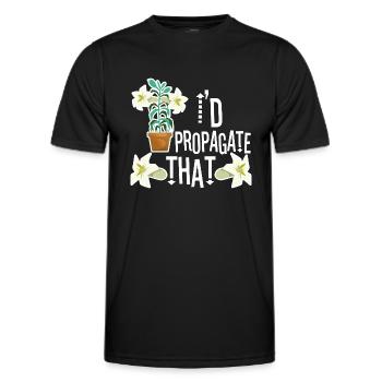 Monstera Mama - T-shirt sport Homme - noir - Devant - AI Model Male 178 dark (178cm)