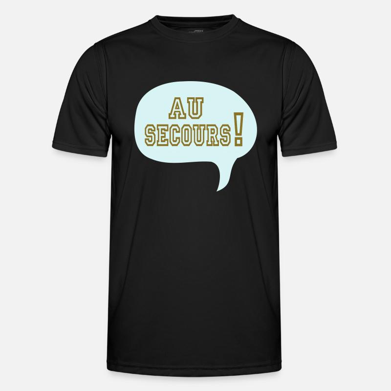 lustigen Cartoon Comic Relief zu - Männer Funktions-T-Shirt - Schwarz