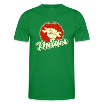 Weichenmeister Gleisbauer Weichenmechaniker Shirt - Männer Funktions-T-Shirt - Kelly Green - Vorne - AI Model Male 178 dark (178cm)