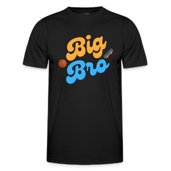 Big Bro - Männer Funktions-T-Shirt - Schwarz - Vorne - AI Model Male 178 dark (178cm)