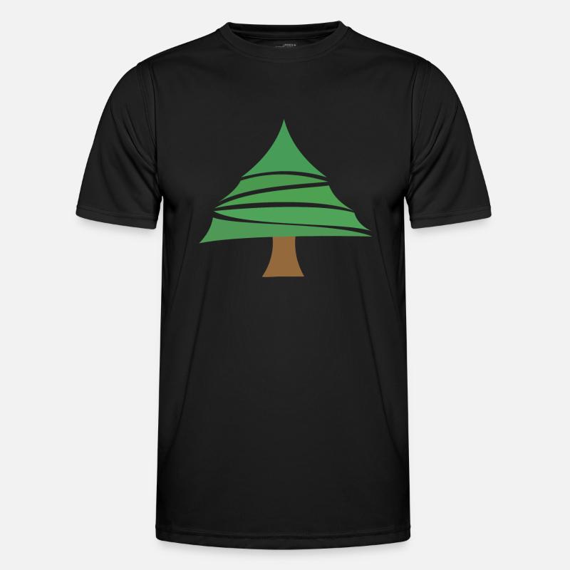 Fir tree - Men's Functional T-Shirt - black