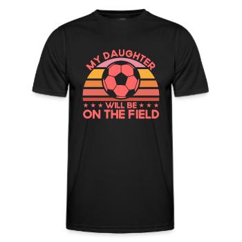 Sportfan Fußball Mama Fußball Geschenk - Männer Funktions-T-Shirt - Schwarz - Vorne - AI Model Male 178 dark (178cm)