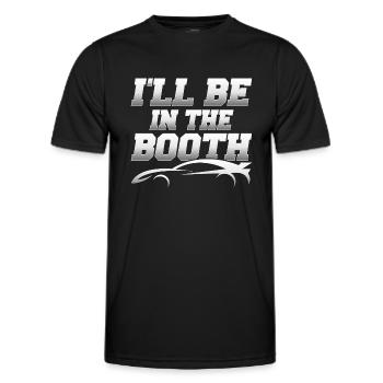 I'll Be In The Booth Auto Body Technician Painter - Men's Functional T-Shirt - black - Front - AI Model Male 178 dark (178cm)