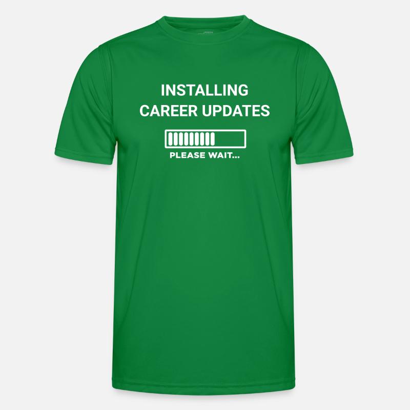 Installing Career Updates Please Wait Men's Functional T-Shirt