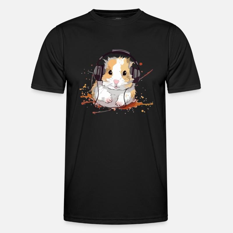 Mikey, der audiophile Hamster Männer Funktions-T-Shirt