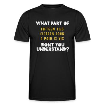 fifMotiven deux faites-vous comprendre et Concevoir des forums - T-shirt sport Homme - noir - Devant - AI Model Male 178 dark (178cm)