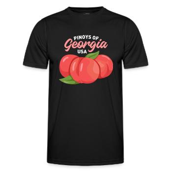 Georgia Fil-Am Design pour Proud Pinoys - T-shirt sport Homme - noir - Devant - AI Model Male 178 dark (178cm)