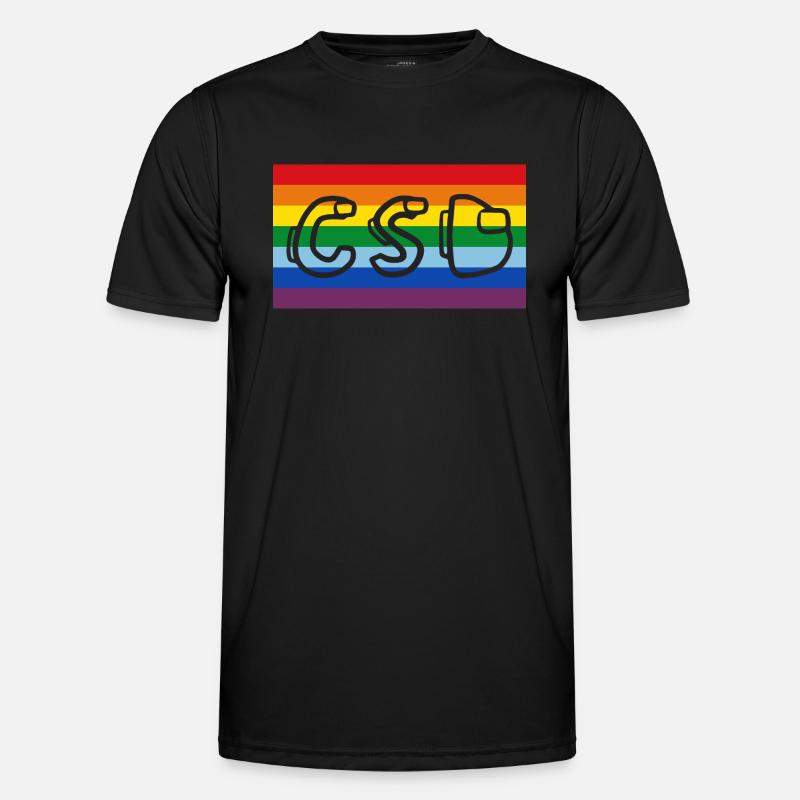 Rainbow Banner CSD Men's Functional T-Shirt