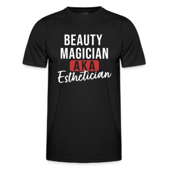 Schönheitszauberer AKA Kosmetikerin - Männer Funktions-T-Shirt - Schwarz - Vorne - AI Model Male 178 dark (178cm)