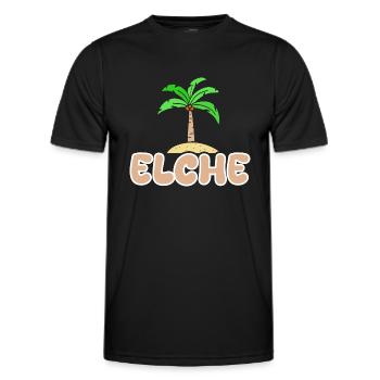 Elche Elche - Männer Funktions-T-Shirt - Schwarz - Vorne - AI Model Male 178 dark (178cm)
