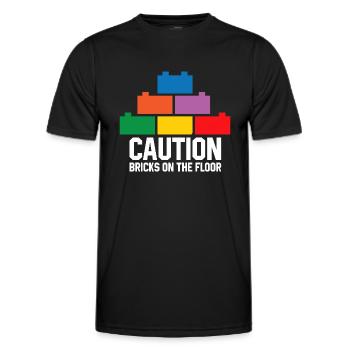 Brick Builder Brick Building Master Builder - Men's Functional T-Shirt - black - Front - AI Model Male 178 dark (178cm)