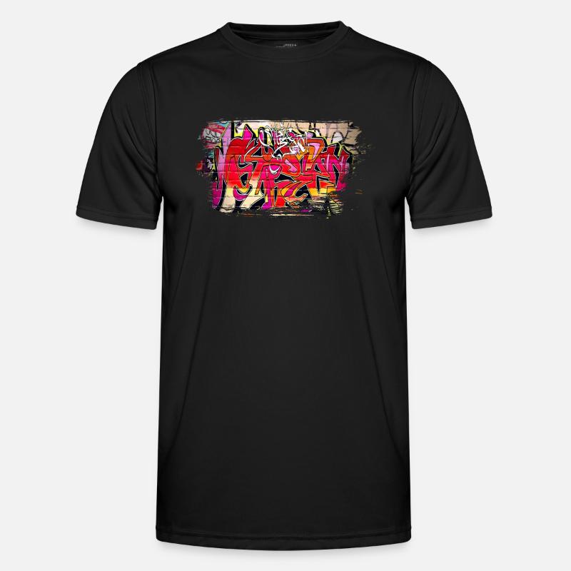 Graffiti Männer Funktions-T-Shirt