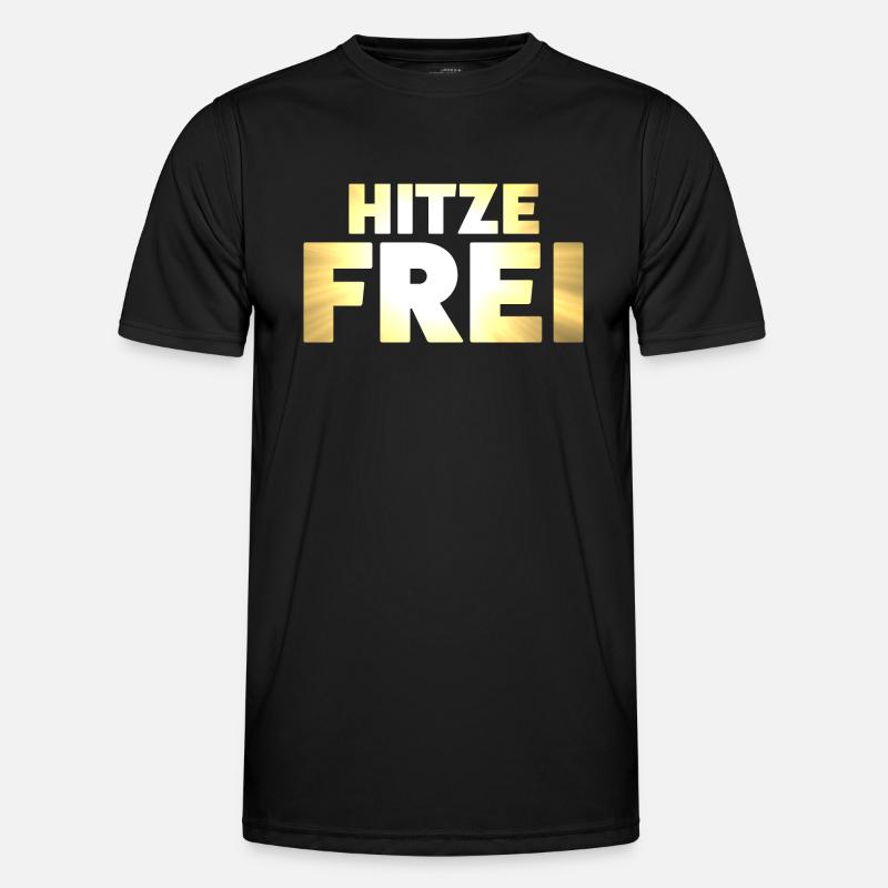 Hitzefrei - Männer Funktions-T-Shirt - Schwarz