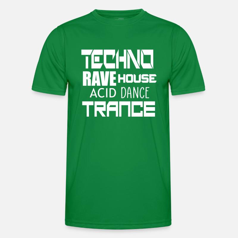 techno trance dance Men's Functional T-Shirt