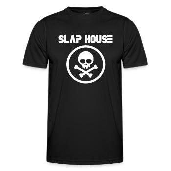 Slap house music - Men's Functional T-Shirt - black - Front - AI Model Male 178 dark (178cm)