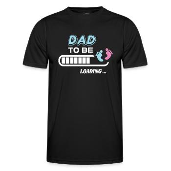 zukünftiger Vater. Warten Sie auf Geburtsgeschenk - Männer Funktions-T-Shirt - Schwarz - Vorne - AI Model Male 178 dark (178cm)
