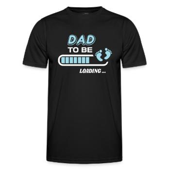 zukünftiger Vater. Warten Sie auf Geburtsgeschenk - Männer Funktions-T-Shirt - Schwarz - Vorne - AI Model Male 178 dark (178cm)