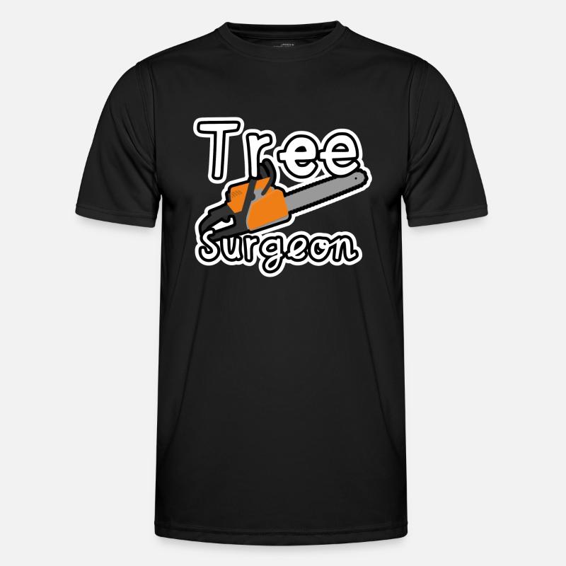 Baumchirurg - Männer Funktions-T-Shirt - Schwarz
