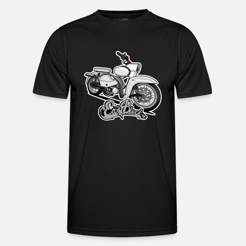 Star (white) // Illustration - Men's Functional T-Shirt - black