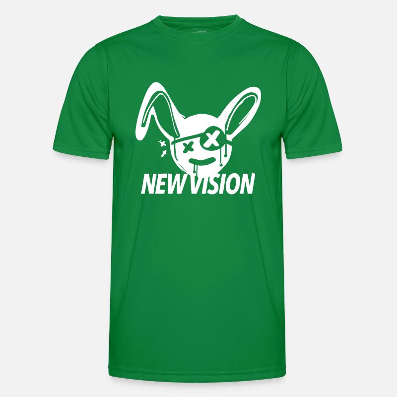 rabbit, new vision, sprüche Männer Funktions-T-Shirt