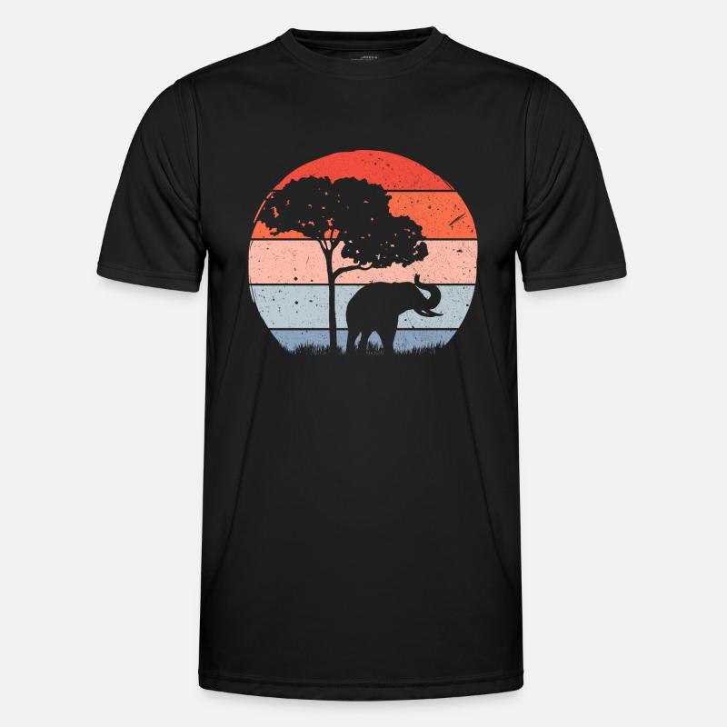 Éléphant Faune T-shirt sport Homme