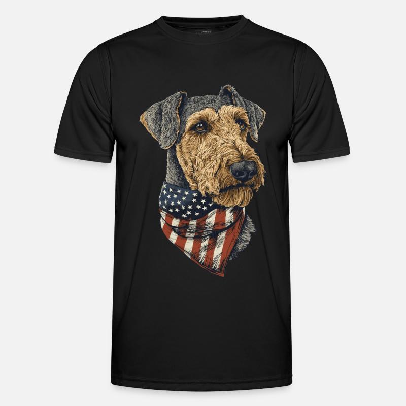 Airedale Terrier Männer Funktions-T-Shirt
