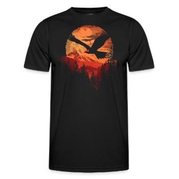 Oiseau milan royal oiseau de proie - T-shirt sport Homme - noir - Devant - AI Model Male 178 dark (178cm)