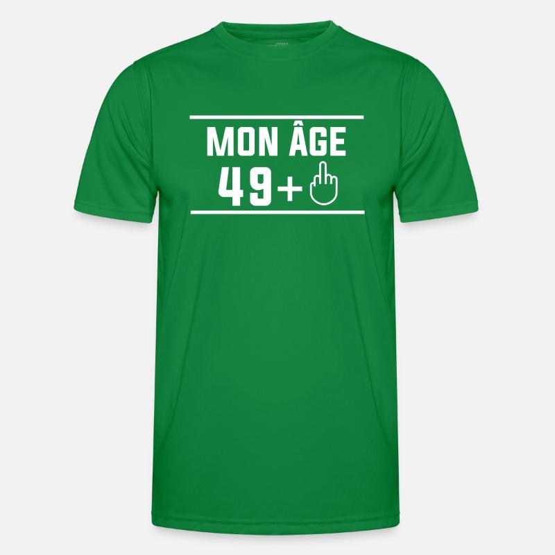 mon âge 49+1 T-shirt sport Homme