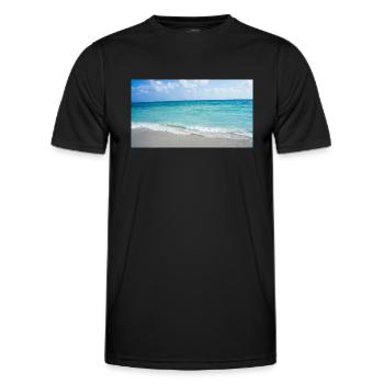 mer - T-shirt sport Homme - noir - Devant - AI Model Male 178 dark (178cm)