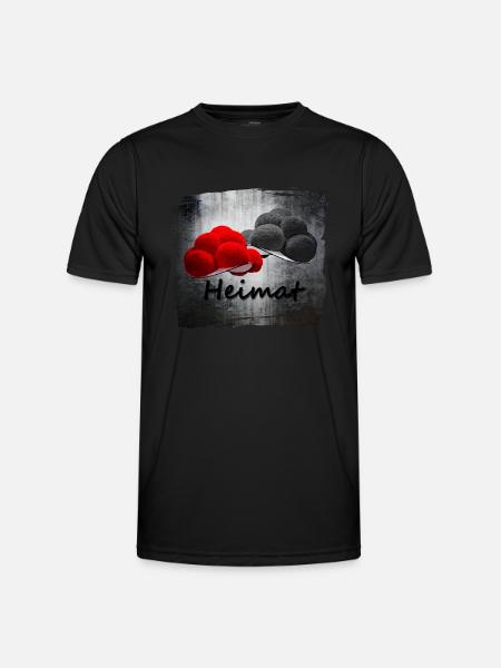 Bollenhüte Heimat ART 1.0 - Männer Funktions-T-Shirt - Schwarz
