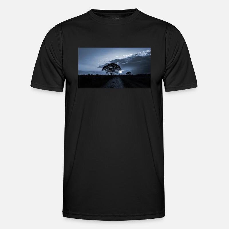 blue sunset - Men's Functional T-Shirt - black