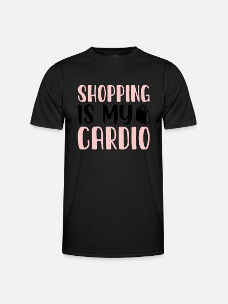 Shopping is my Cardio - Men's Functional T-Shirt - black