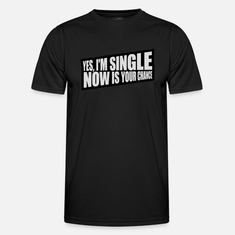 single now your chance - Men's Functional T-Shirt - black