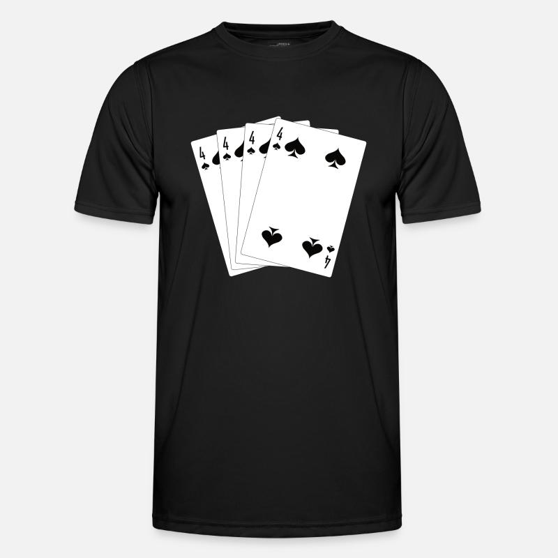 Playing cards - Men's Functional T-Shirt - black